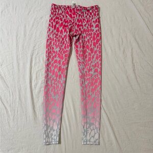 Alo Stylish Pink and white/Gray Women’s leggings Sz S